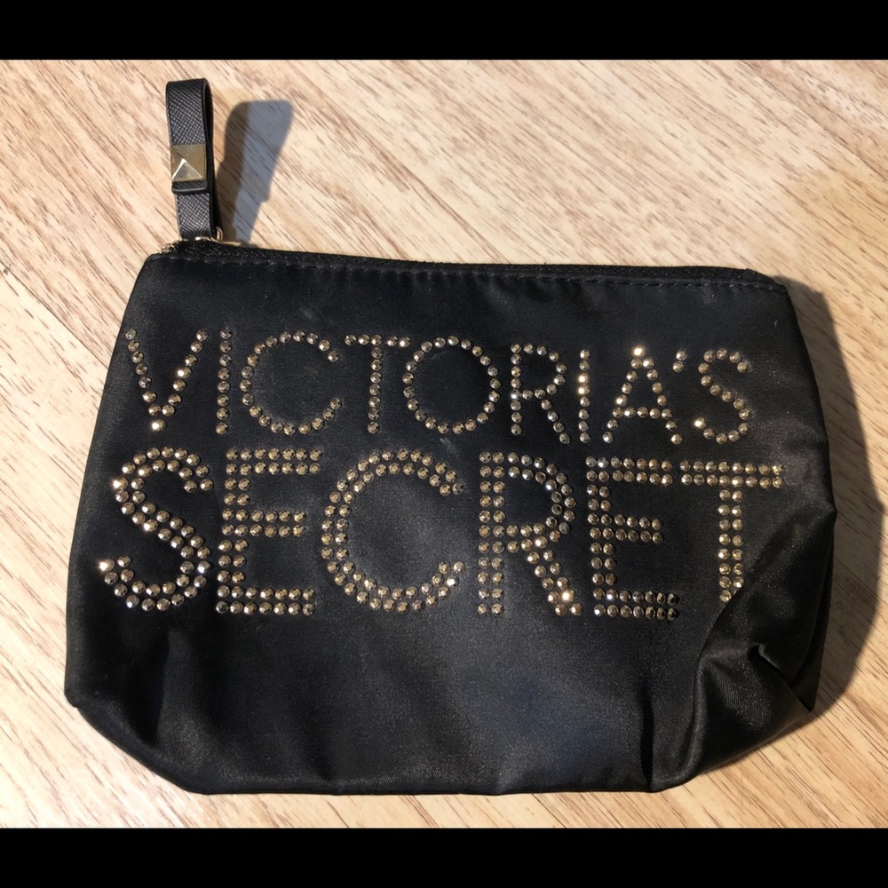 Victoria's Secret Black Studded Cosmetic Case – Chic & Functional